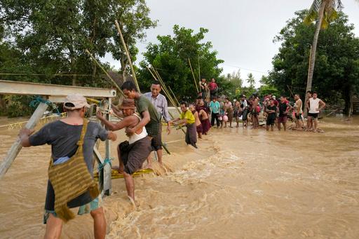 APTOPIX Myanmar Floods